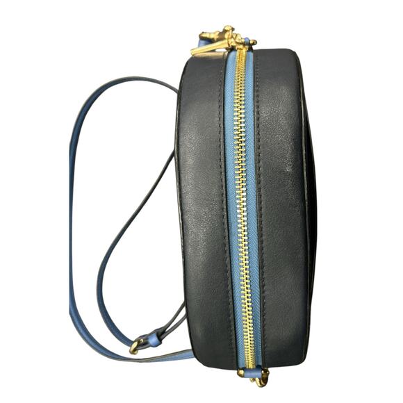 NWOT Coach Camera Bag with Horse and Carriage Dot Print in Denim #C4057 - Picture 5 of 6